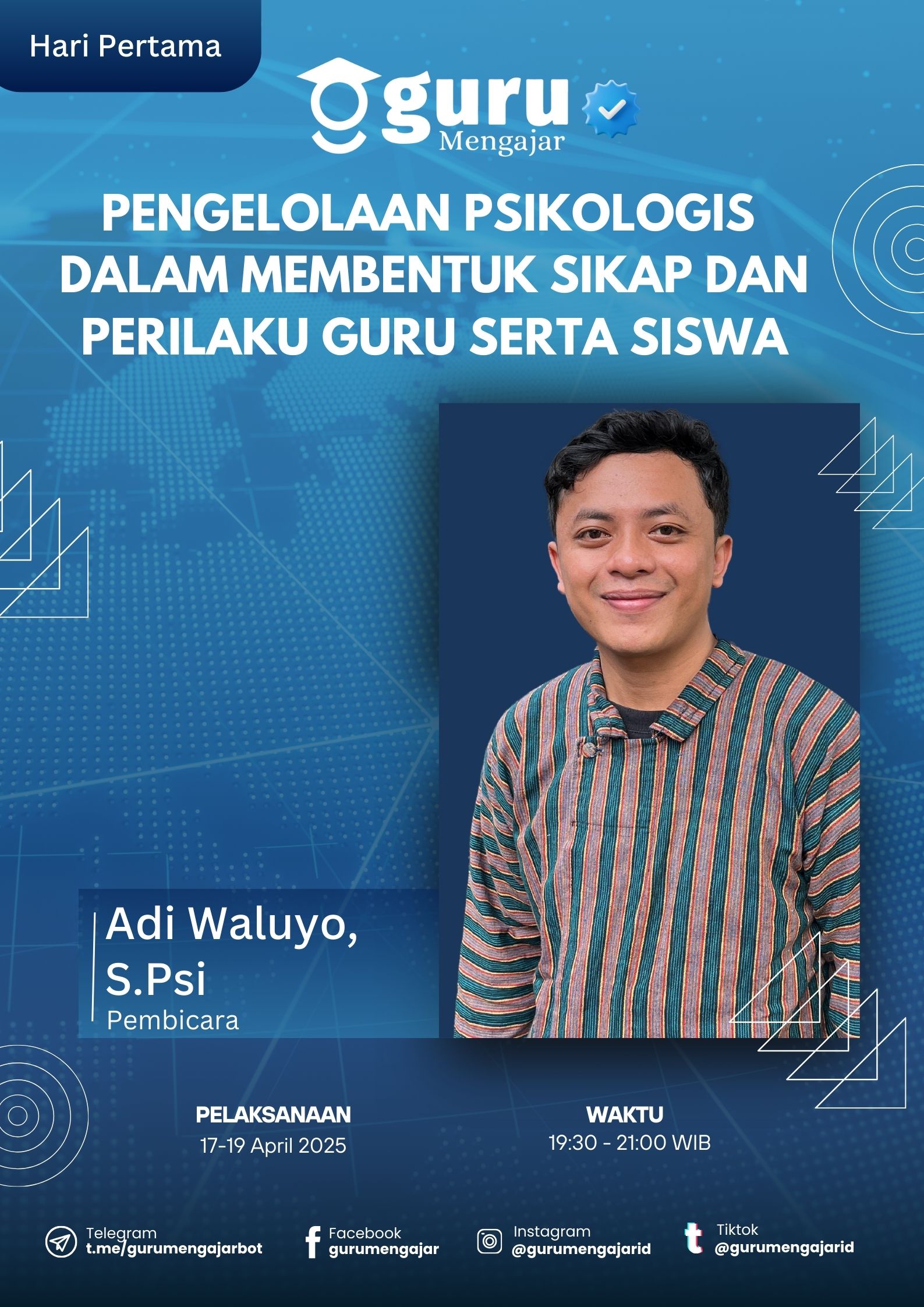 Materi Pengelolaan Psikologis  dalam membentuk sikap dan perilaku guru serta  siswa 