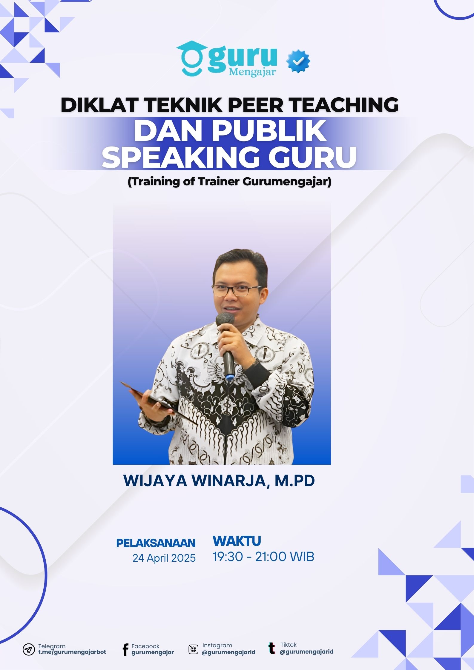 Teknik Peer Teaching dan Publik Speaking Guru Materi Hari - 2 